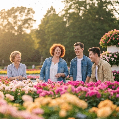 Customer looking at fresh flowers in a local flower shop in Marseille