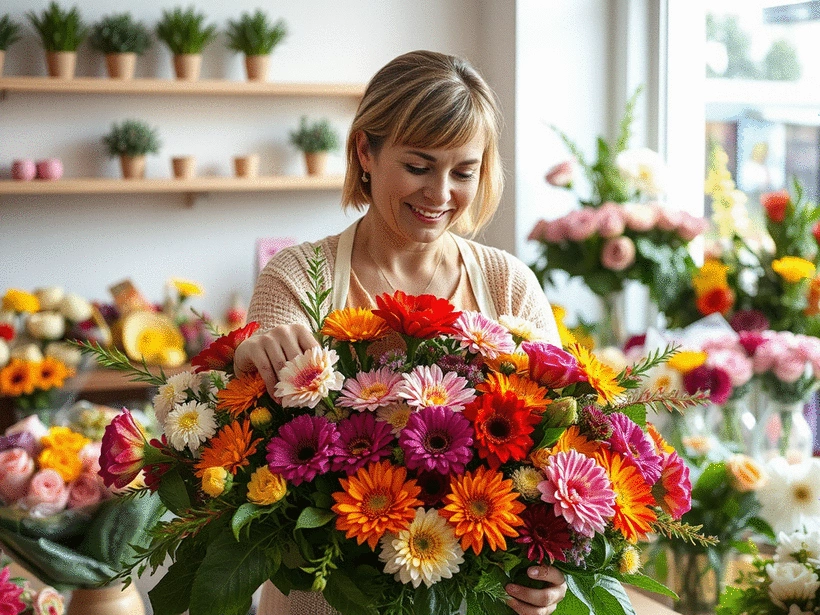 Service client en livraison fleurs